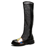 Hollow Out Summer Knee High Boots