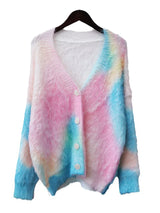 Tie Dye Contrast Cardigan