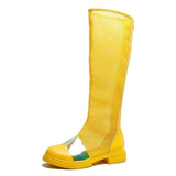 Hollow Out Summer Knee High Boots