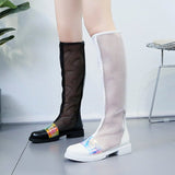 Hollow Out Summer Knee High Boots