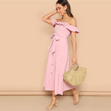 Pretty In Pink Long Dress