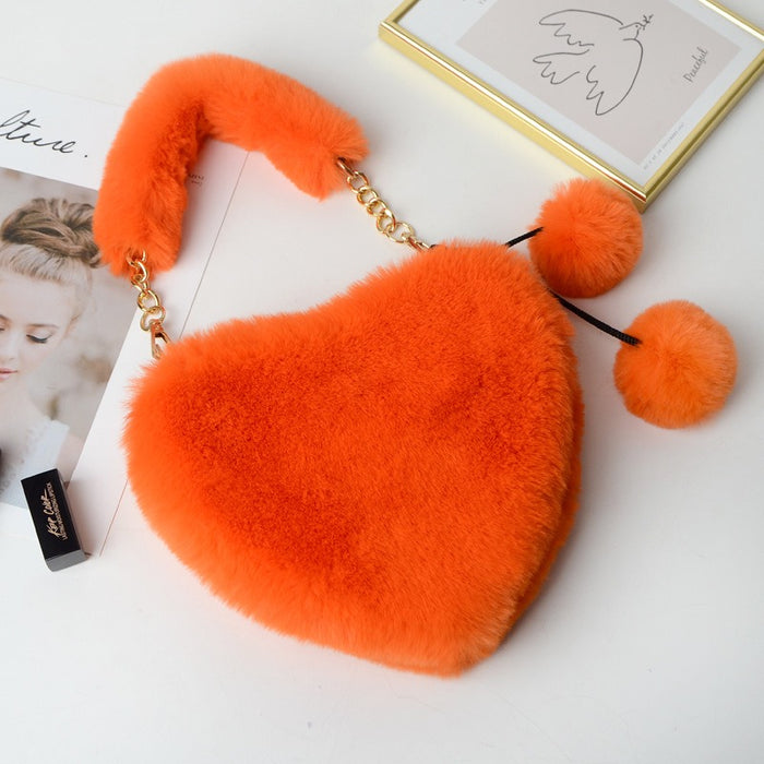 Cyber Plush Heart Bag