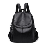 Nine to Five Faux Leather Backpack