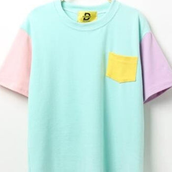 Super Candy Coated Color Block Tee