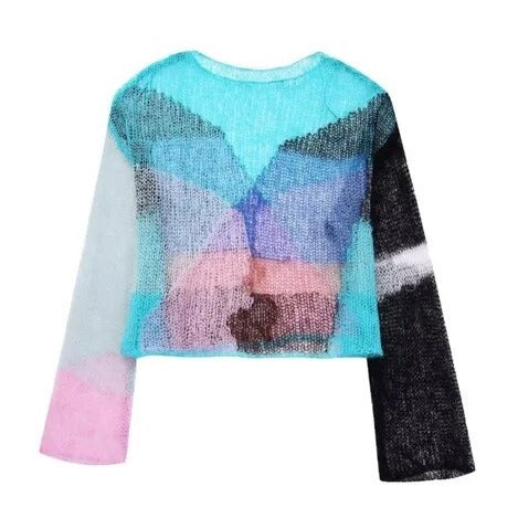 Butterfly Sheer Crop Top