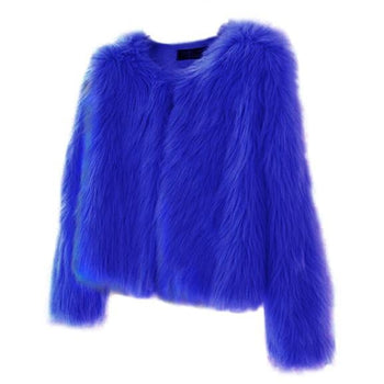 Strutter Solid Faux Fur Jacket