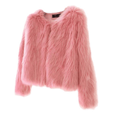 Strutter Solid Faux Fur Jacket