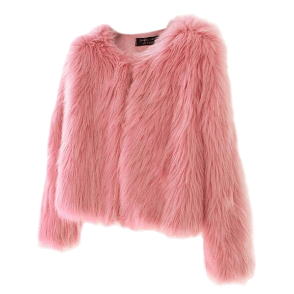 Strutter Solid Faux Fur Jacket
