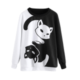 Dark Matter Yin Yang Cat Sweater