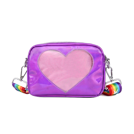 Heart of Glass Holo Shoulder Bag